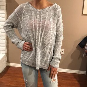 Oversized knit sweater